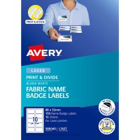 Avery Name Badge L7427 Fabric Laser 88x52mm 10up 15 Sheets Avery Name Badge L7427 Fabric Laser 88x52mm 10up 15 Sheets