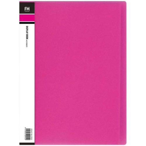 FM Display Book Vivid A4 Shocking Pink 20 Pocket FM Display Book Vivid A4 Shocking Pink 20 Pocket