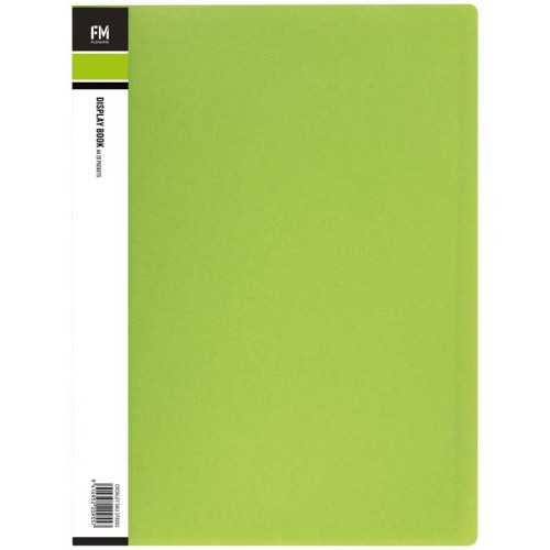 FM Display Book Vivid A4 Lime Green 20 Pocket FM Display Book Vivid A4 Lime Green 20 Pocket