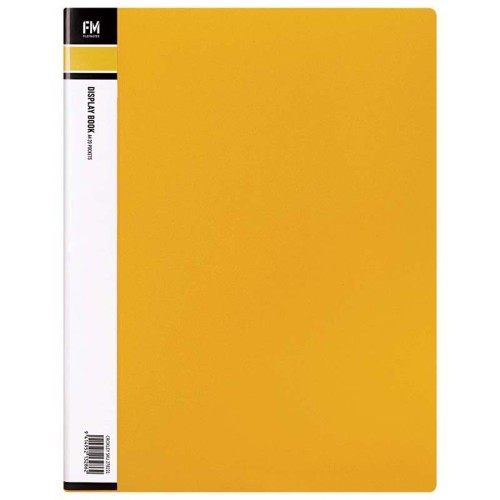 FM Display Book A4 Yellow 20 Pocket FM Display Book A4 Yellow 20 Pocket