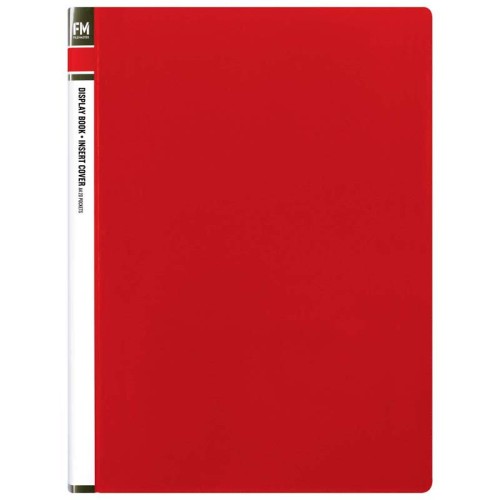 FM Display Book Red Insert Cover 20 Pocket FM Display Book Red Insert Cover 20 Pocket