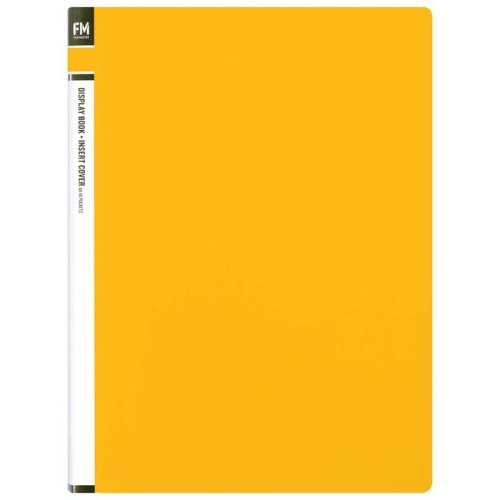 FM Display Book Yellow Insert Cover 20 Pocket FM Display Book Yellow Insert Cover 20 Pocket