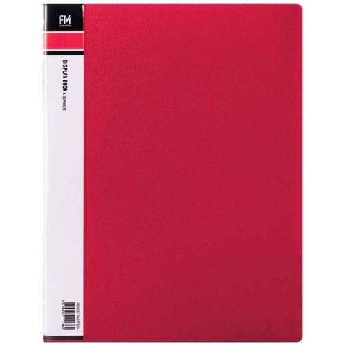 FM Display Book A4 Red 60 Pocket FM Display Book A4 Red 60 Pocket
