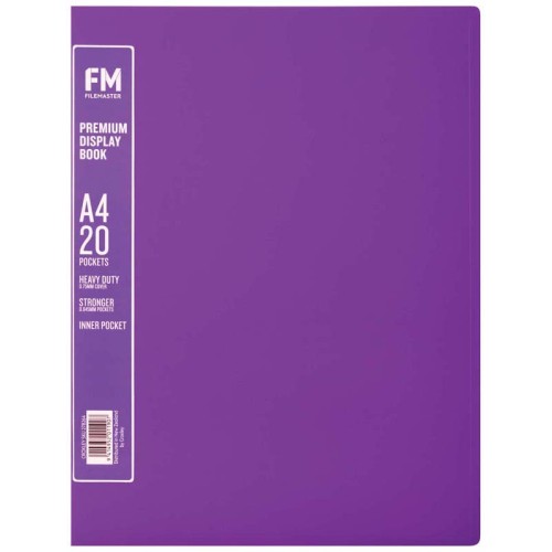 FM A4 Premium Display Book 20 Pocket Passion Purple FM A4 Premium Display Book 20 Pocket Passion Purple