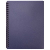 FM Display Book A4 Blue Refillable 20 Pocket