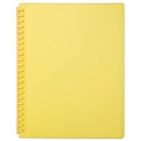 FM Display Book A4 Yellow Refillable 20 Pocket