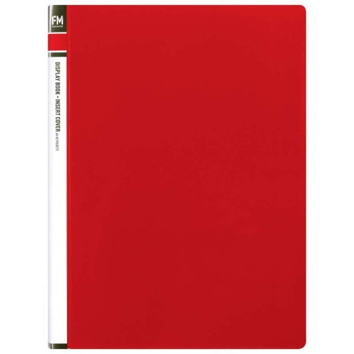 FM Display Book Red Insert Cover 40 Pocket FM Display Book Red Insert Cover 40 Pocket
