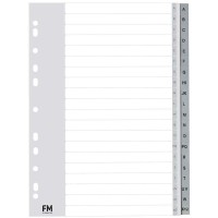 FM Indices A-Z A4 Grey Polyprop