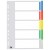 FM Indices A4 5 Tab Coloured Polyprop