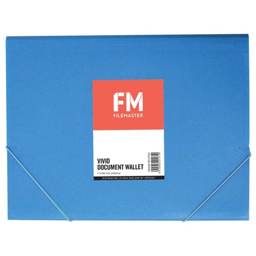 FM Document Wallet Vivid Ice Blue A4 FM Document Wallet Vivid Ice Blue A4