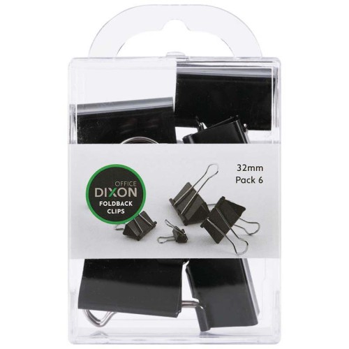 Dixon Foldback Clips 32mm Pack 6 Dixon Foldback Clips 32mm Pack 6