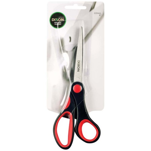 Dixon Scissors Soft Grip Black and Red 210mm 8' Dixon Scissors Soft Grip Black and Red 210mm 8'