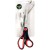 Dixon Scissors Soft Grip Black and Red 210mm 8'