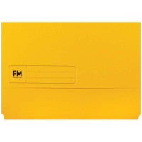 FM Document Wallet Yellow Foolscap