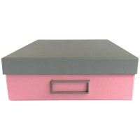 Ledah Pastels Storage Box A4 Pink
