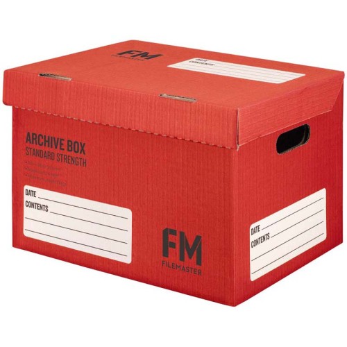 FM Box Archive Red Standard Strength 384x284x262mm Inside Measure FM Box Archive Red Standard Strength 384x284x262mm Inside Measure