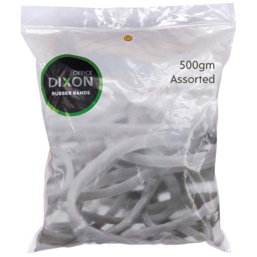 Dixon Rubber Bands 500gm Assorted Dixon Rubber Bands 500gm Assorted