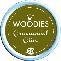Colop Woodies Stamp Pad 38mm Ornamental Olive