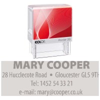 Colop Stamp Printer 20 Black G7 Handle 14x38mm (146671)