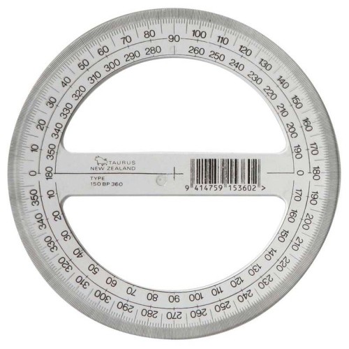 Taurus Protractor 15cm 360 Taurus Protractor 15cm 360