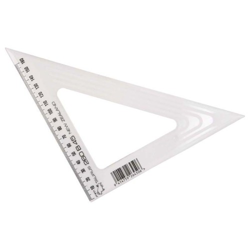 Taurus Set Square 26cm 45 Degree Bevelled Edge Taurus Set Square 26cm 45 Degree Bevelled Edge