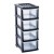 Taurus Storage Organiser 4 Drawer Grey
