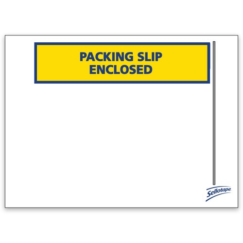 Sellotape Labelopes Packing Slip Enclosed 115x155mm 1000/Box Sellotape Labelopes Packing Slip Enclosed 115x155mm 1000/Box
