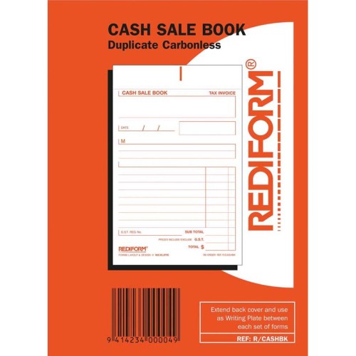 Rediform Book Cash Sale Duplicate 50 Leaf Rediform Book Cash Sale Duplicate 50 Leaf