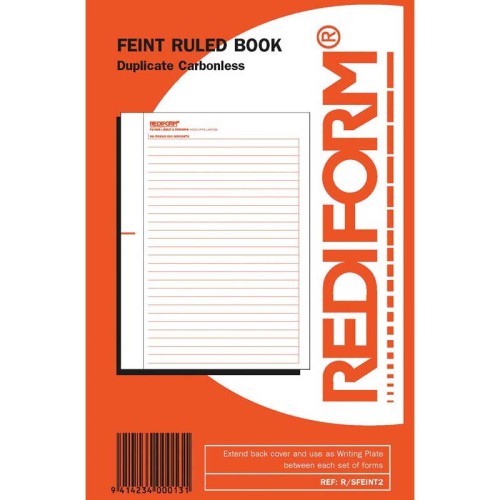 Rediform Book Feint Ruled Duplicate 50 Leaf Rediform Book Feint Ruled Duplicate 50 Leaf