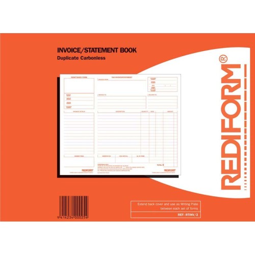 Rediform Book Invoice Statement Duplicate 50 Leaf Rediform Book Invoice Statement Duplicate 50 Leaf