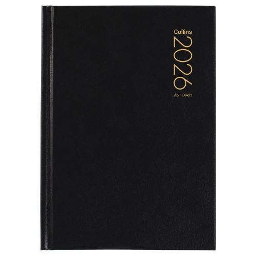 Collins Diary A61 Black Even Year Collins Diary A61 Black Even Year