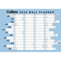 Collins Wallplanner Large 700 X990mm Unlaminated Even Year