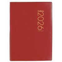 Collins Diary A73P Red Even Year