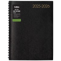 Collins Diary Mid Year Boston A41 Day Per Page 2025/2026
