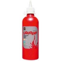 Metallic Liquitemp Poster Paint 500ml Red