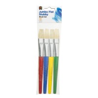 EC Brush Flat Stubby 4 Pack