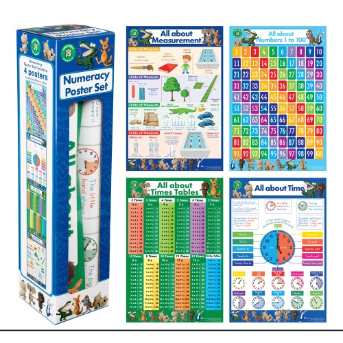 LCBF All About Numeracy Poster Box Set Of 4 LCBF All About Numeracy Poster Box Set Of 4
