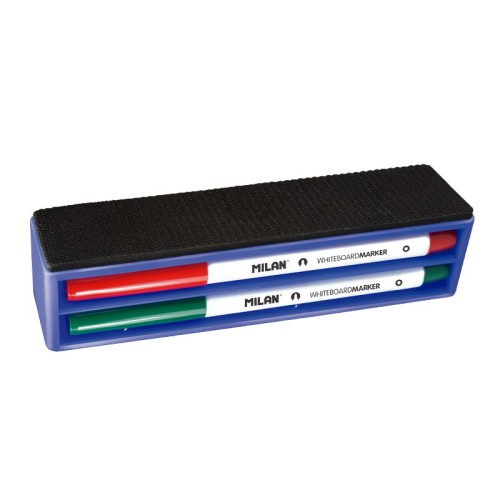 Milan Magnetic Whiteboard Eraser with Markers Milan Magnetic Whiteboard Eraser with Markers