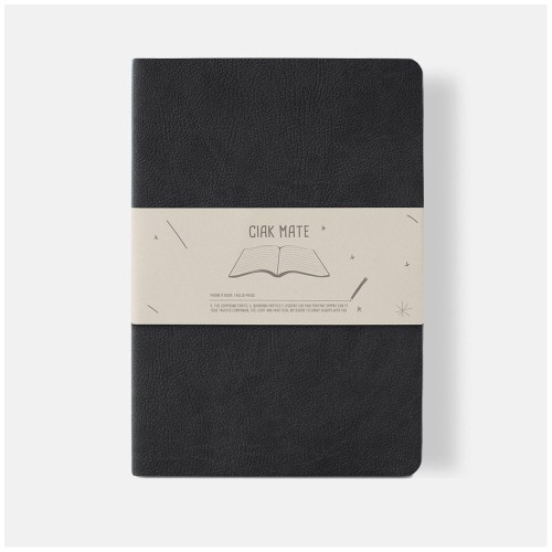 Ciak Mate A5 Lined Notebook Black Ciak Mate A5 Lined Notebook Black