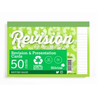 Luxpad Recycled Revision and Presentation Card Pad Ruled 6x4 White