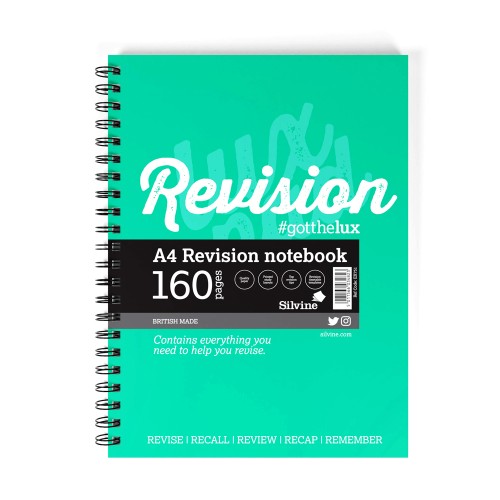 Luxpad Revision Notebook A4 160 Pages Wiro Bound Luxpad Revision Notebook A4 160 Pages Wiro Bound