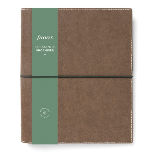 Filofax Organiser Eco Essential A5 Dark Walnut Filofax Organiser Eco Essential A5 Dark Walnut