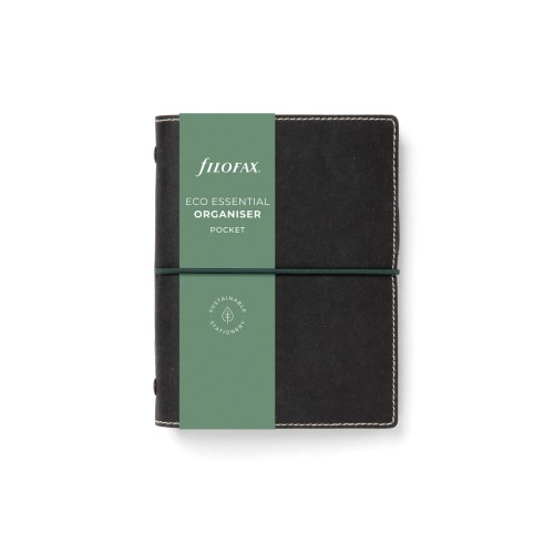 Filofax Organiser Eco Essential Pocket Ebony Filofax Organiser Eco Essential Pocket Ebony