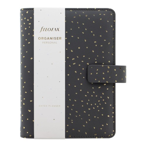 Filofax Organiser Confetti Personal Charcoal Filofax Organiser Confetti Personal Charcoal