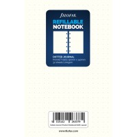 Filofax Notebook Refill Pocket Notepaper Dotted White