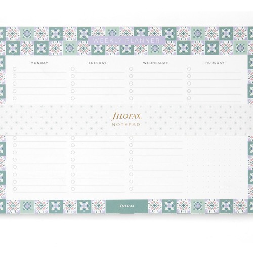 Filofax Notepad Weekly Planner (with magnet) Mediterranean Filofax Notepad Weekly Planner (with magnet) Mediterranean