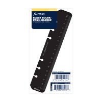 Filofax Accessory Ruler/Page Marker Personal Black