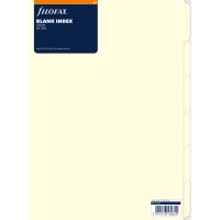 Filofax Accessory Dividers Blank 6 Tabs A4 Cotton Cream