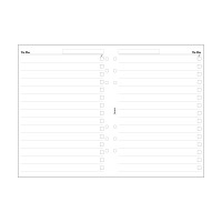 Filofax Organiser Refill A5 To Do List White