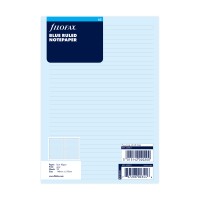 Filofax Organiser Refill A5 Notepaper Ruled Blue